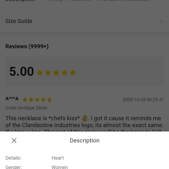 GOTH DARK HEART PENDANT NECKLACE Heart Goth Necklace NEW BLACK HEART SILVER NECK - Picture 4 of 6